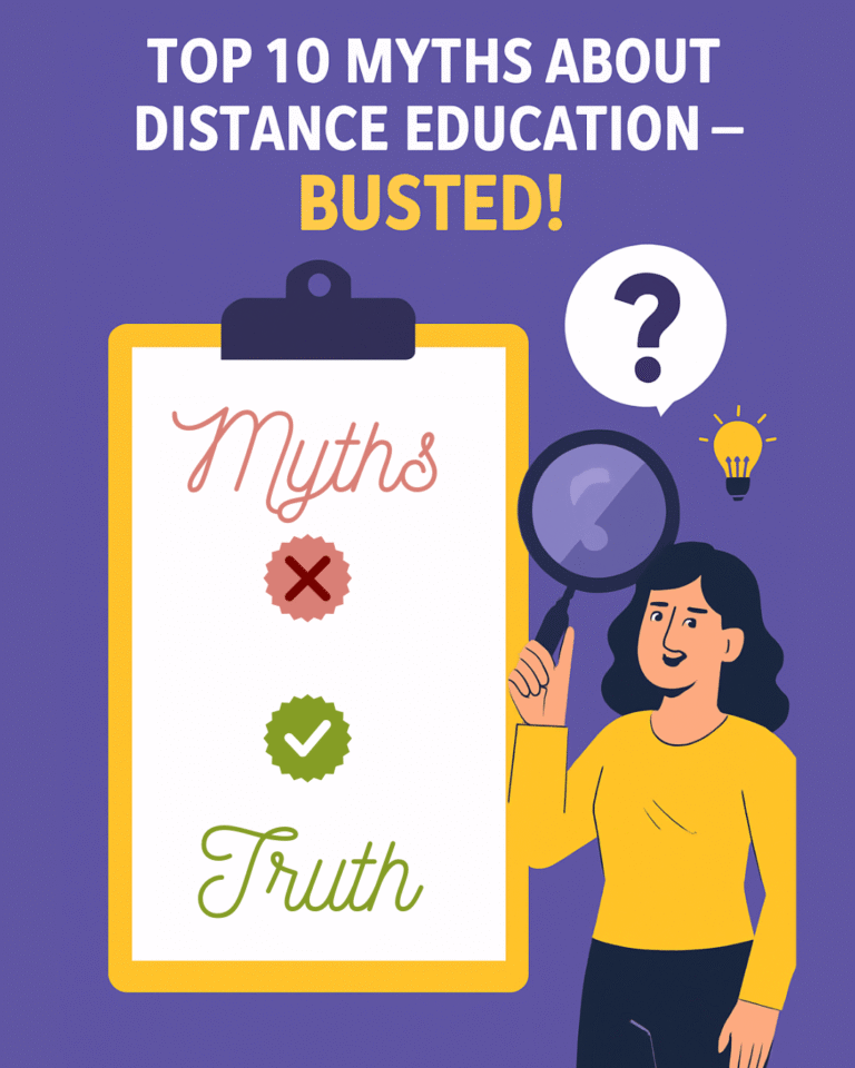 Top 10 Myths About Distance Education – Busted!